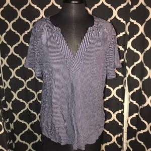 Old navy tunic like strip shirt